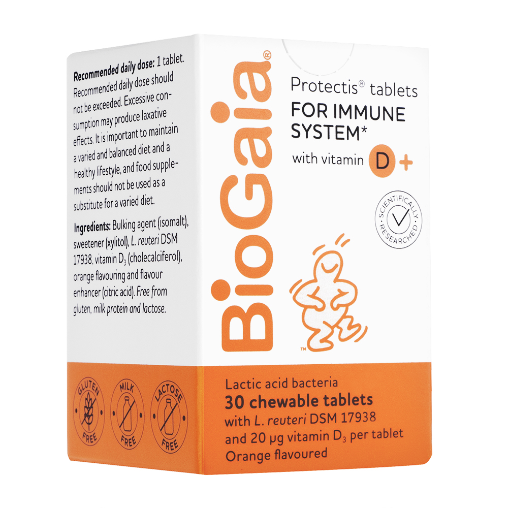 プロテクティスウィズビタミンD+30錠(BioGaia) 1箱