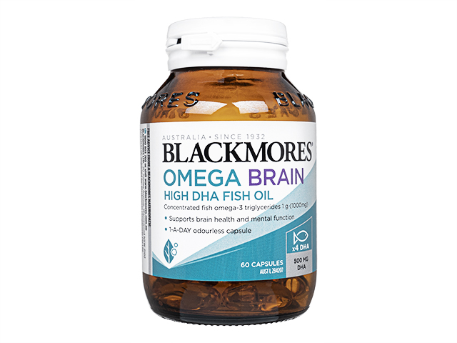 オメガブレインハイDHAフィッシュオイル1000mg60錠(Blackmores) 3本