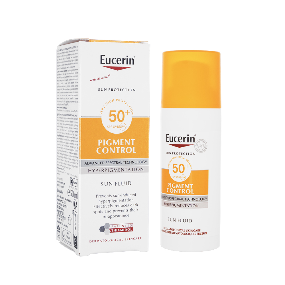 (Eucerin)ピグメントコントロールサンフルイドSPF50+_50ml 1本
