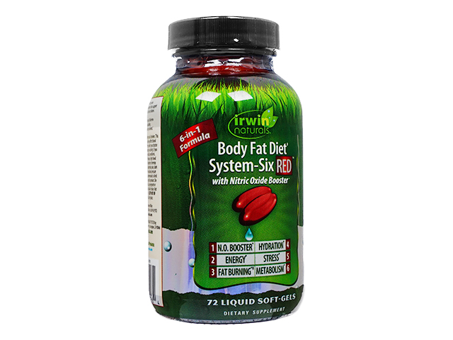 ボディファットダイエットシステムシックスRED72錠(IrwinNaturals) 1本