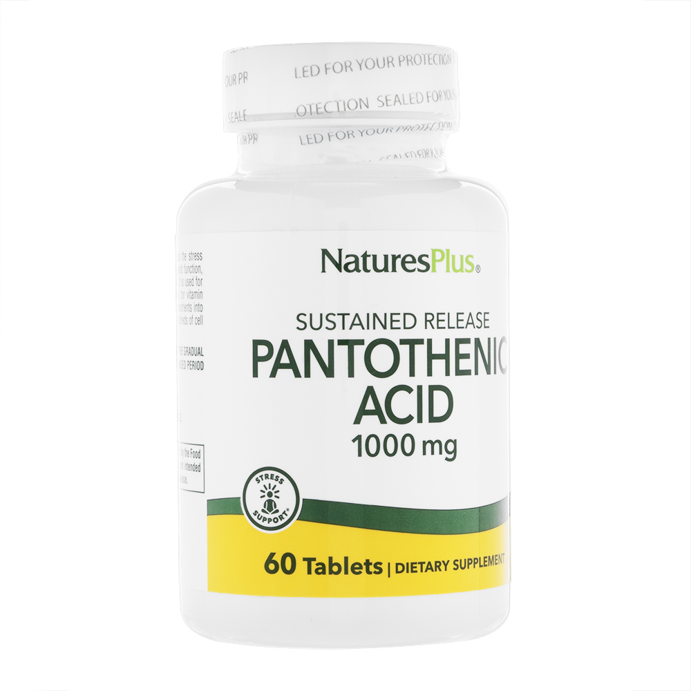 サステインドリリースパントテン酸1000mg60錠(NaturesPlus) 1本