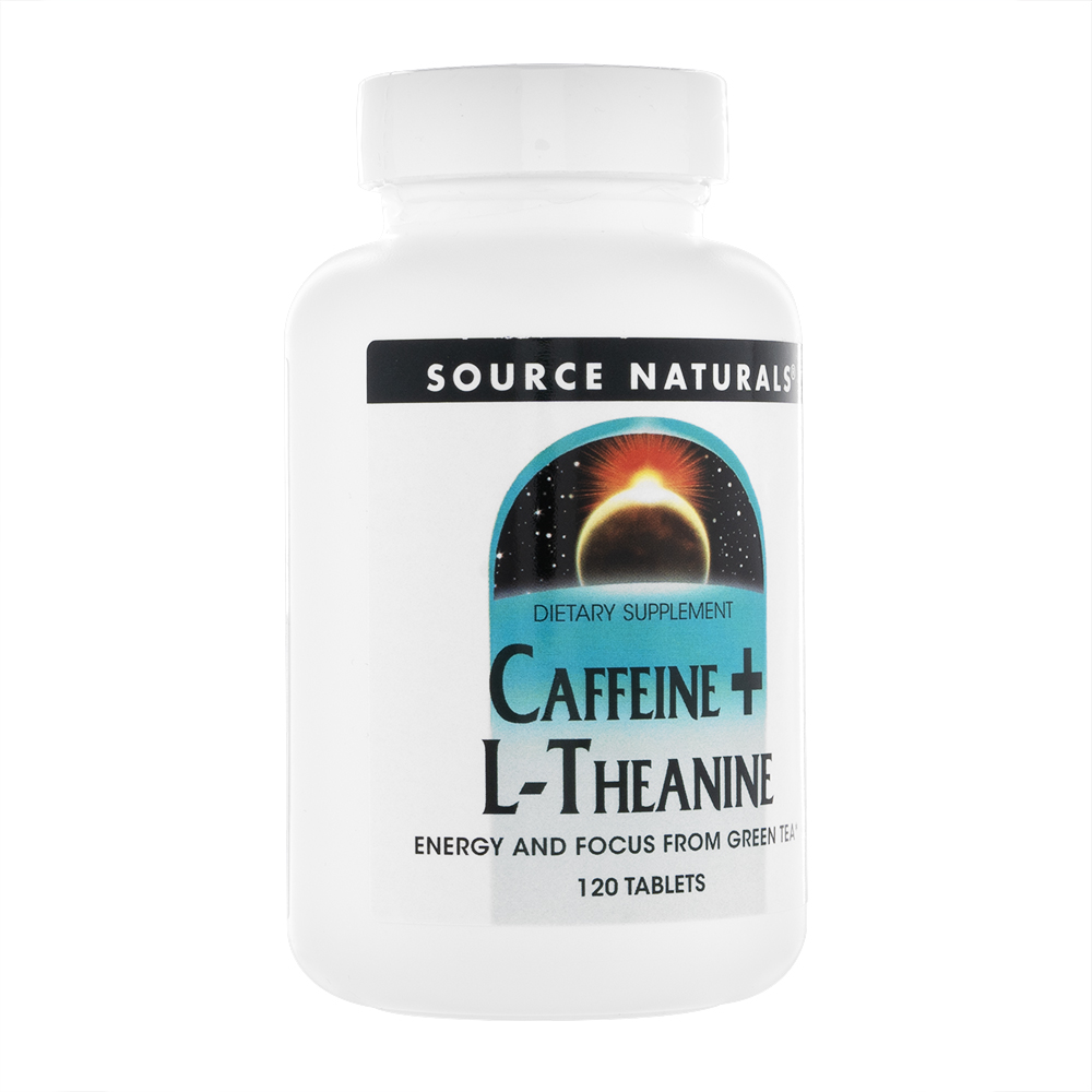 カフェイン+L-テアニン120錠(SourceNaturals) 1本