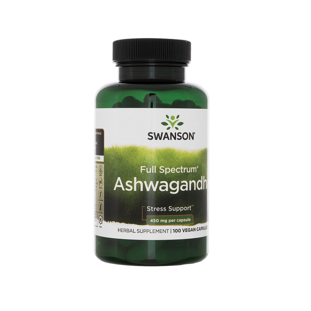 フルスペクトラム・アシュワガンダ450mg100錠(Swanson) 1本