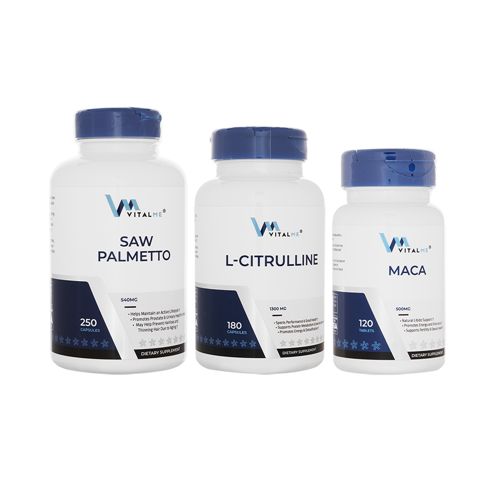 マカ500mg120錠+ソーパルメット540mg250錠+L-シトルリン1300mg180錠(バイタルミー)[各1本] 1セット