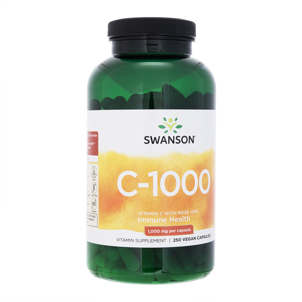 ビタミンC1000mgウィズローズヒップ250錠(Swanson) 1本